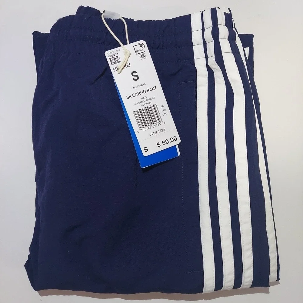 adidas Originals Men's Size S Adicolor Classics 3-Stripes Cargo  Pants MSRP $80 - Picture 6 of 7